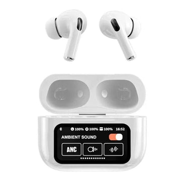 A9 Pro ANC Earbuds with Touch Screen Display