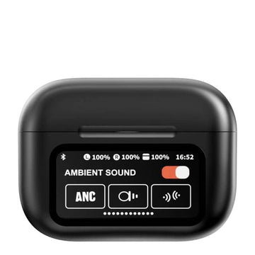 A9 Pro ANC Wireless Earbuds with Touchscreen Display – Smart Noise Cancelling Earbuds | Random Color | Bluetooth 5.4, 36H Playtime, Waterproof