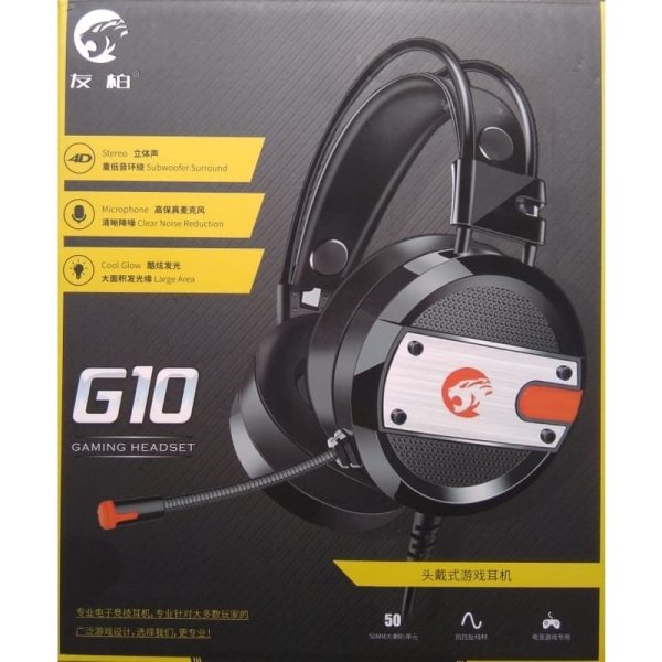 🎮 G10 Gaming Headset | High-Quality Gaming Headphones with Mic | Immersive Sound